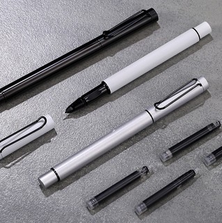 京东京造 钢笔 JDJZGB02 白杆黑芯 EF尖 礼盒装