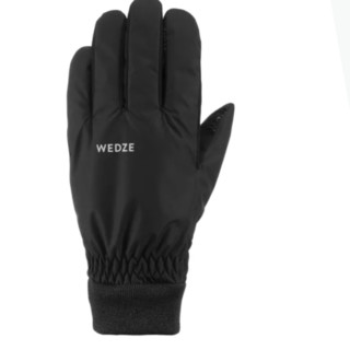 DECATHLON 迪卡侬 Adult Ski Gloves 100 Light 中性滑雪手套 8602262 黑色 S