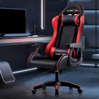 PLUS会员：ouaosen 欧奥森 S232-01 人体工学电脑椅 黑红色