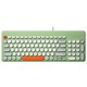B.O.W 航世 K221U 96键 有线薄膜键盘 橙灰绿 无光
