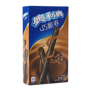 OREO 奥利奥 巧脆卷 威化饼干 巧克力口味 55g