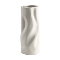 墨斗鱼 陶瓷花瓶 哑光白色款 18cm