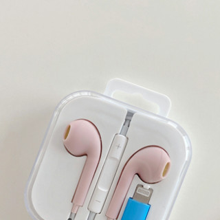 RCA 耳朵先森A008 半入耳式有线耳机 粉色 苹果Lightning接口