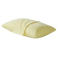 SHERWOOD 喜屋 磨毛纯色枕套 柠檬黄 50*75cm 一对装