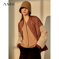AMII Amii少女风oversize棉衣棉服女2021冬季新款宽松棒球服加厚外套