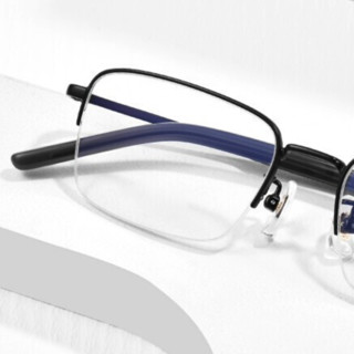 JingPro 镜邦 2046 黑色钛架眼镜框+1.67折射率 防蓝光镜片