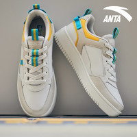 ANTA 安踏 板鞋男鞋子旗舰2021新款运动鞋休闲鞋运动鞋滑板鞋小白鞋男
