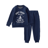 SENSHUKAI 千趣会 F12326 男童卫衣套装 藏青色 80cm