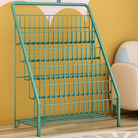 索尔诺 9895 多功能绘本收纳架 淡绿色 五层