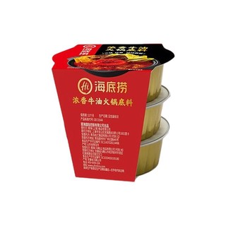 海底捞 浓香牛油火锅底料 60g*3盒