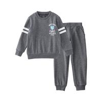 SENSHUKAI 千趣会 F12326 男童卫衣套装 黑灰色 80cm