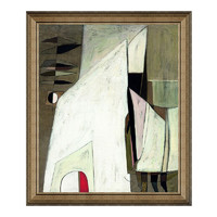 雅昌 庞涛《白色的谐趣》60x70cm 油画布 典雅栗木框