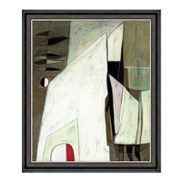 雅昌 庞涛《白色的谐趣》60x70cm 油画布 爵士黑木框