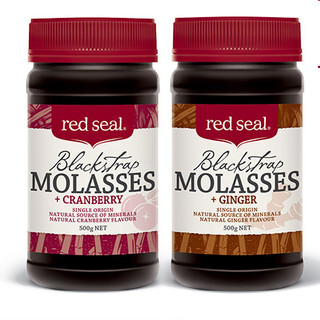 red seal 红印 养生黑糖组合装 2口味 500g*2瓶（蔓越莓黑糖+生姜黑糖）