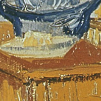 雅昌 油画丙烯 梵高的卧室《梵高的卧室》68x57cm 油画布 宫廷金木框
