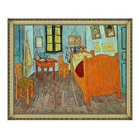 油画丙烯 梵高的卧室《梵高的卧室》68x57cm 油画布 宫廷金木框