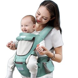 Nan ji ren 南極人 嬰兒背帶腰凳 透氣升級款 薄荷綠