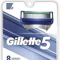 Prime会员：Gillette 吉列 男士5片剃须刀替换装（8件装）