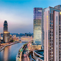 天津香格里拉大酒店豪华阁河景大床房