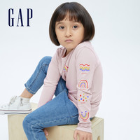 Gap 盖璞 女童纯棉印花打底衫