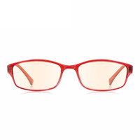 QUARK KD14 黑色素防光害老花镜 红色 1副 400度