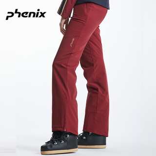 Phenix 菲尼克斯滑雪裤女新品防水保暖单双板滑雪裤修身ES982OB57（L、黑色BK）
