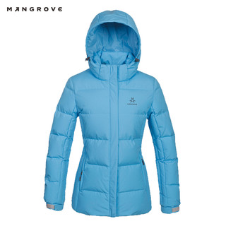 Mangrove/曼哥夫户外鹅绒加厚羽绒服男士防风防泼水保暖羽绒服女（XL、天蓝色（女款））