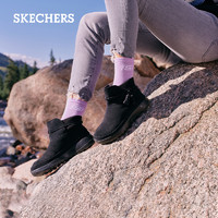 Skechers斯凯奇官方女鞋时尚加绒雪地靴保暖棉靴短靴女靴子棉鞋