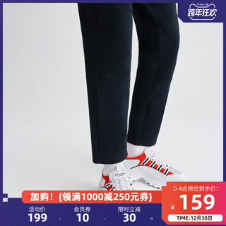 Skechers斯凯奇男女加绒直筒长裤潮流简约舒适休闲弹性松紧运动裤