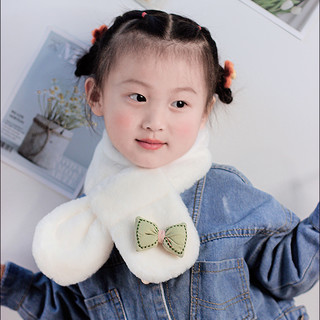 冬季加厚款宝宝围巾儿童冬季保暖围脖卡通婴儿脖套男女童围巾小童（0-8周岁、WJ021灰色）