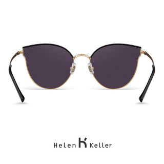 海伦凯勒新款个性猫眼墨镜女士偏光开车镜潮流时尚前卫太阳镜8708