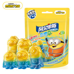 alpenliebe阿尔卑斯乐嚼q小黄人果汁软糖60gqq橡皮糖果圣诞节儿童零食