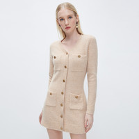 MISS SIXTY 女士V领单排扣连衣裙 6N4RJ8271000B26