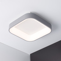 简约现代卧室灯LED吸顶灯大气家用客厅灯圆形房间灯书房灯具餐厅（B白色方形60cm-45W（无极调光））