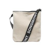 Songmont 崧 女士单肩毛绒包 BB211052 羊绒白 中号
