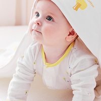 全棉时代 婴儿抱被宝宝纯棉包被襁褓婴儿针织抱被快乐小象90*90cm 环保包装