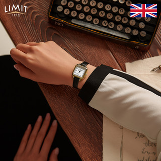 LIMIT手表小方糖金色复古方形女表气质轻奢细带小巧皮带 名牌正品