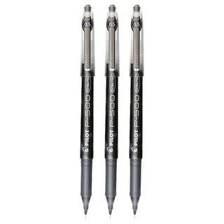 PILOT 百乐 BL-P500 拔帽中性笔 新年国潮款 黑色 0.5mm 3支装