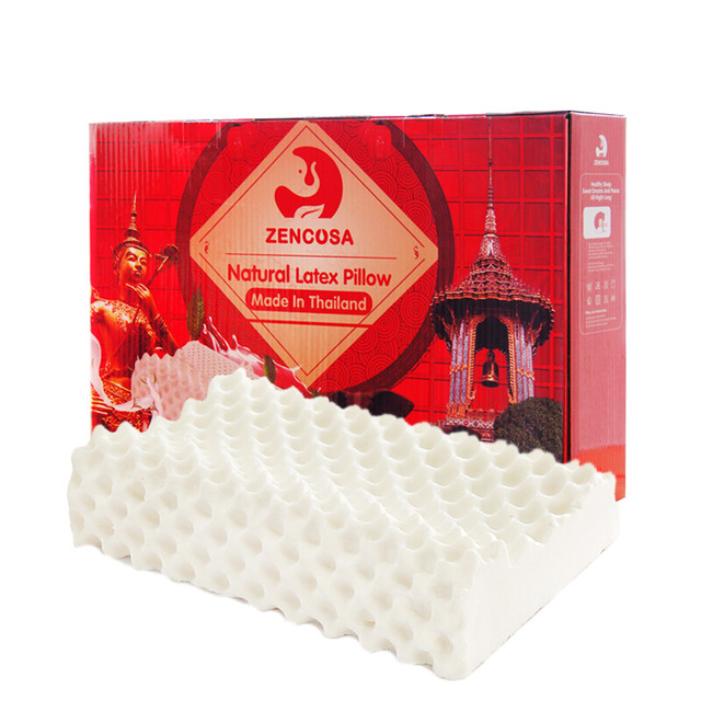 ZENCOSA 最科睡 THP1 泰国进口天然乳胶高低按摩枕