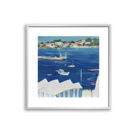 买买艺术 王海燕《西班牙.瓦伦西亚海滩NO.2》50x50cm 版画纸 银色铝合金框