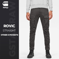 G-STAR RAW2020春秋男士Rovic时尚休闲直筒长裤D02190（3032、raven）