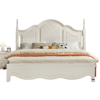 QuanU 全友 120609 田园板式床+床头柜 150*200cm 标准款