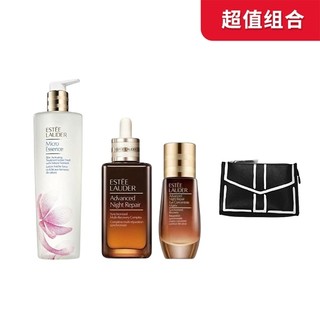 cdf会员购：ESTEE LAUDER 雅诗兰黛 护肤套装（樱花微精华露400ml+第七代小棕瓶特润修护精华露50ml+小棕瓶眼部密集精华15ml+随身包）