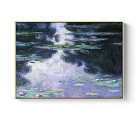 印象 克劳德·莫奈 Claude Monet《绽放的睡莲》70x50cm