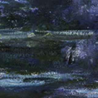 印象 克劳德·莫奈 Claude Monet《绽放的睡莲》70x50cm 1907 油画布 白色PS框
