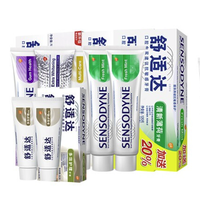 SENSODYNE 舒适达 基础护理系列 牙膏套装 (抗敏感美白配方+多效护理+牙龈护理+清新薄荷)
