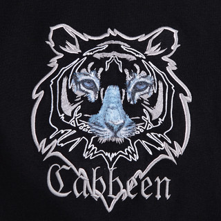 Cabbeen 卡宾 男士圆领卫衣 320116403201 煤黑 3XL