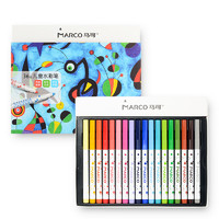 MARCO 马可 儿童水彩笔 36色+绘画纸+铅笔6支装*2盒+图画册*2