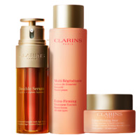 CLARINS 娇韵诗 护肤套装 (焕颜紧致精华水200ml+弹力日霜50ml+双萃焕活修护精华露50ml)