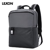乐上 LEXON法国商务双肩包14寸男女学生背包电脑包潮流时尚旅行包（暗红色）